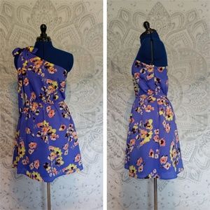 One-Shoulder Floral Dress